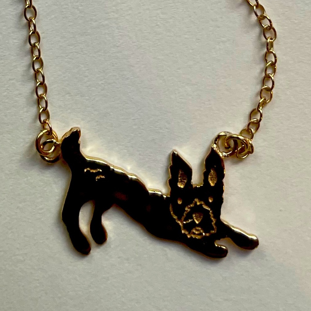 Gold Dog Necklace